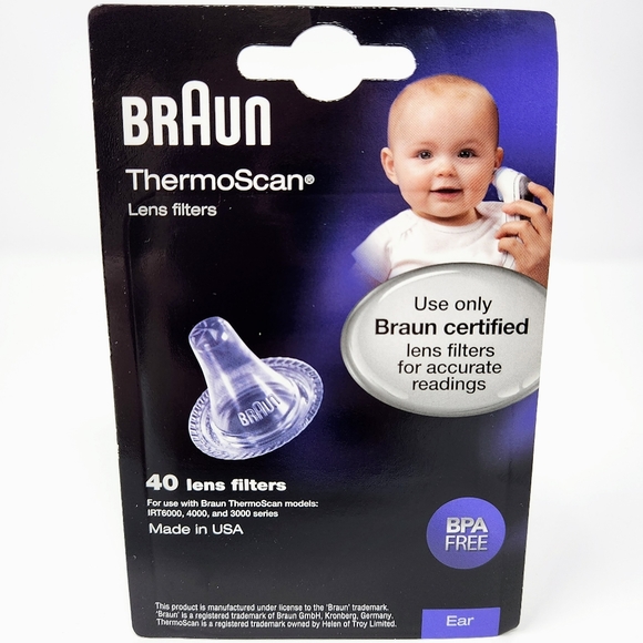 Braun ThermoScan Lens Filters, 3 packs of 40 each, New, Unopened - Picture 4 of 5